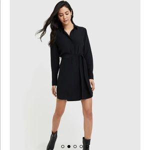 Quince Black silk dress